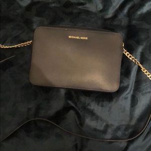 Barely worn navy blue Michael Kors purse